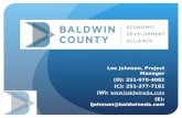 Lee Johnson, Project Manager (O): 251-970-4082 (C): 251-377-7161 (W):  (E): ljohnson@baldwineda.com.
