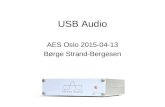 USB Audio AES Oslo 2015-04-13 Børge Strand-Bergesen.