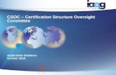 CSOC – Certification Structure Oversight Committee Application Guidance October 2015.