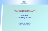 “TANKER SEMINAR” Madrid 19 May 2010 Peter M Swift, MD INTERTANKO.
