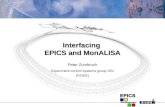 Interfacing EPICS and MonALISA Peter Zumbruch Experiment control systems group GSI (KS/EE)