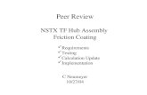 Peer Review NSTX TF Hub Assembly Friction Coating C Neumeyer 10/27/04 Requirements Testing Calculation Update Implementation.