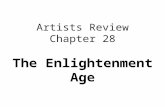 Artists Review Chapter 28 The Enlightenment Age. Rococo 1730.