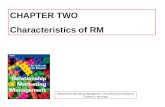 Relationship Marketing Management Ed Little and Ebi Marandi Thomson Learning© CHAPTER TWO Characteristics of RM.