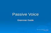 Passive Voice Grammar Guide mgr Anna Waligórska – Kotfas PWSZ Konin.