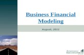 PROMISE Business Financial Modeling August, 2011.