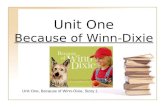 Unit One Because of Winn-Dixie Unit One, Because of Winn-Dixie, Story 1.
