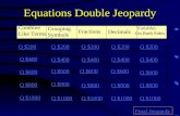 Equations Double Jeopardy Combine Like Terms Grouping Symbols Fractions Decimals Variables On Both Sides Q $200 Q $400 Q $600 Q $800 Q $1000 Q $200 Q.