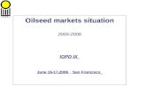 Oilseed markets situation 2005-2006 IOPD IX June 16-17,2006 San Francisco.