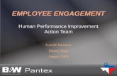 Gerald Johnston Pantex Plant August 2009 Human Performance Improvement Action Team.