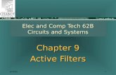 9/14/041 Elec and Comp Tech 62B Circuits and Systems Chapter 9 Active Filters.