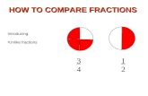 Introducing: Unlike fractions HOW TO COMPARE FRACTIONS 3434 1212.