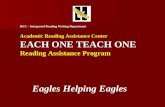 HCC – Integrated Reading Writing Department Academic Reading Assistance Center EACH ONE TEACH ONE Reading Assistance Program Eagles Helping Eagles.