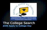 The College Search JCHS Apply to College Day. How to log-in.
