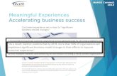 Meaningful Experiences Accelerating business success BAASS Connect 2015.