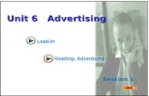 Unit 6 Advertising Lead-in Reading: Advertising Session 1.