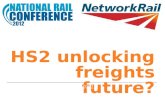 HS2 unlocking freights future? National Rail Conference– 05.07.12 Tim Robinson – Director Freight Network Rail.