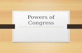 Powers of Congress. LEGISLATIVE POWERS Commerce Powers Article I Sec 8 Clause 3 – Commerce clause Allows Congress to regulate foreign and interstate.