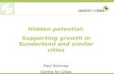 Hidden potential: Supporting growth in Sunderland and similar cities Paul Swinney Centre for Cities.
