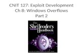 CNIT 127: Exploit Development Ch 8: Windows Overflows Part 2