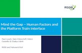 Mind the Gap – Human Factors and the Platform Train Interface Paul Leach, Kate Moncrieff, Helen Costello & Gladys Udeh RSSB and Network Rail.