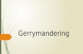 Gerrymandering. Today’s Objective  After today’s lesson, students will be able to…  Define reapportionment, redistricting, and gerrymandering  Describe.