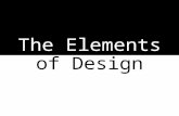 The Elements of Design. Line, Shape, Form, Space, Texture, Pattern, and Color The “TOOLS” of design. Basic rules/tools to create a design.