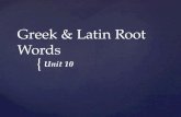 { Greek & Latin Root Words Unit 10. { ART, ERT LatinART.