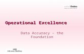 Operational Excellence Data Accuracy – the Foundation.