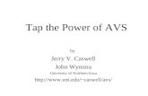Tap the Power of AVS by Jerry V. Caswell John Wynstra University of Northern Iowa caswell/avs
