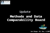 Update Methods and Data Comparability Board San Diego, CA, Dec. 6,2007.