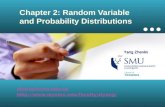 Chapter 2: Random Variable and Probability Distributions zlyang@smu.edu.sg  Yang Zhenlin.