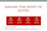 MAKING THE MOST OF EDTPA John Scheevel Winona State University Graduate – Spring 2015.