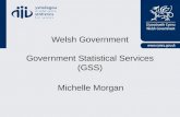 Welsh Government Government Statistical Services (GSS) Michelle Morgan.