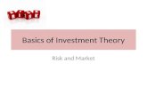Basics of Investment Theory Risk and Market. RISK.