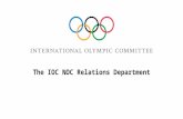 The IOC NOC Relations Department. Villa Mon Repos IOC Headquarters until 1968.