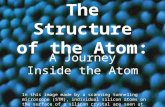 The Structure of the Atom: A Journey Inside the Atom In this image made by a scanning tunneling microscope (STM), individual silicon atoms on the surface.