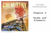 © 2014 Pearson Education, Inc. Lecture Presentation Chapter 2 Atoms and Elements.