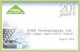 PIKA Technologies Inc. CAS Logger Application Sample August 2014.