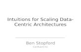Intuitions for Scaling Data-Centric Architectures Ben Stopford Confluent Inc.