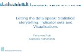 Statistics Netherlands Letting the data speak: Statistical storytelling. Indicator sets and Visualisations Floris van Ruth Statistics Netherlands.
