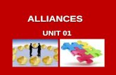 ALLIANCES UNIT 01. CAN YOU EXPLAIN THESE WORDS? ●MERGER ● ACQUISITION ● TAKEOVER ● FRIENDLY TAKEOVER ● MULTINATIONAL ● HOSTILE TAKEOVER ● LEVERAGED BUYOUT.
