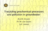 Trac (e) ing geochemical processes and pollution in groundwater M.J.M. Vissers P.F.M. van Gaans S.P. Vriend.
