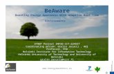 Www.energyawareness.eu1 BeAware Boosting Energy Awareness With Adaptive Real-time Environments STREP Project INFSO-ICT-224557 Coordinating person: Giulio.