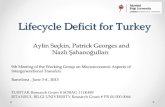 Lifecycle Deficit for Turkey Aylin Seçkin, Patrick Georges and Nazlı Şahanoğulları 9th Meeting of the Working Group on Macroeconomic Aspects of Intergenerational.