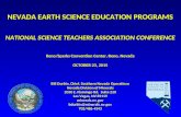 NEVADA EARTH SCIENCE EDUCATION PROGRAMS NEVADA EARTH SCIENCE EDUCATION PROGRAMS NATIONAL SCIENCE TEACHERS ASSOCIATION CONFERENCE Reno/Sparks Convention.