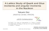 2015/10/05Pacific Spin 2015 @ Taiwan A Lattice Study of Quark and Glue momenta and angular momenta in the Nucleon Takumi Doi (Nishina Center, RIKEN)