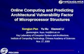 11 Online Computing and Predicting Architectural Vulnerability Factor of Microprocessor Structures Songjun Pan Yu Hu Xiaowei Li {pansongjun, huyu, lxw}@ict.ac.cn.