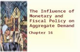 The Influence of Monetary and Fiscal Policy on Aggregate Demand Chapter 16.