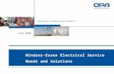 June 2008 Windsor-Essex Electrical Service Needs and Solutions.